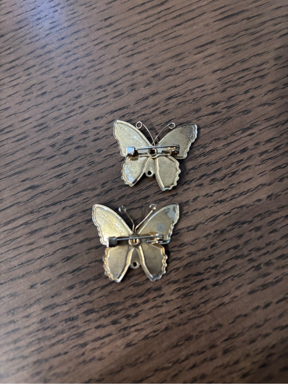 Vintage Set of 2 butterflies 1970’s - Picture 2 of 3